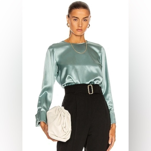 MaxMara Tops - Max Mara Sava French Cuff Silk Blouse